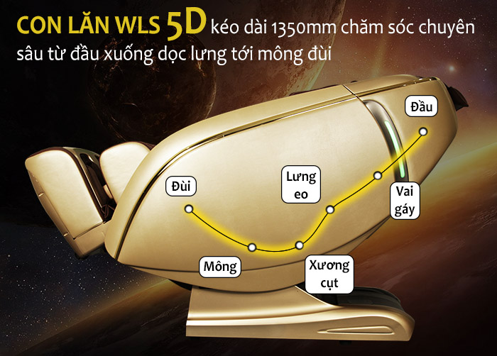 Ghế massage Shika 5D SK-119 GOLD