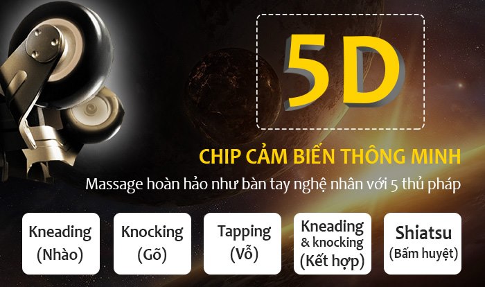 Ghế massage Shika 5D SK-119 GOLD