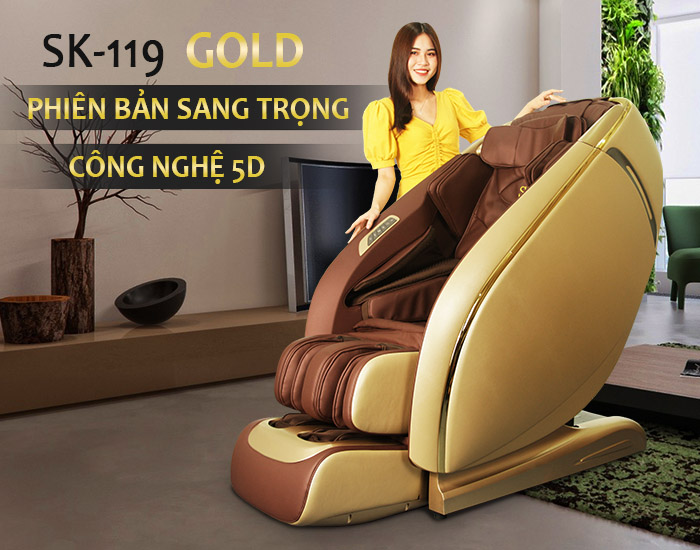 Ghế massage Shika 5D SK-119 GOLD