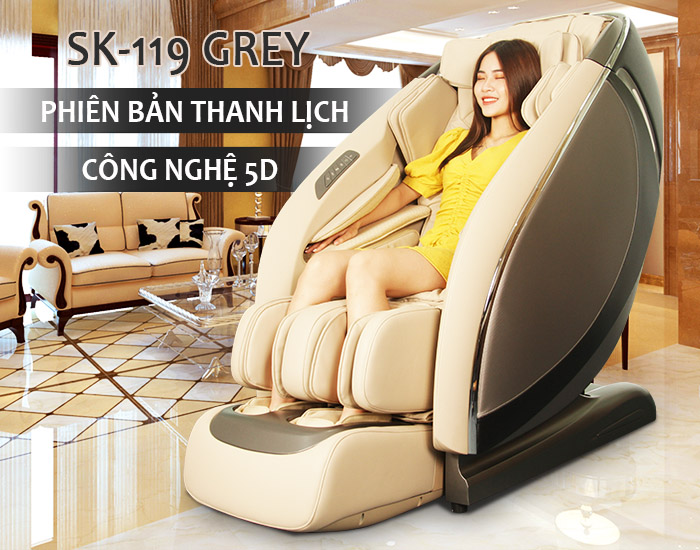 Ghế massage Shika 5D SK-119 GREY