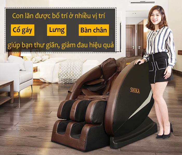 Ghế massage Shika SK-113 Nâu