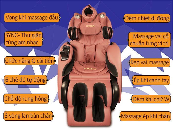 Ghế Matxa Toàn Thân Shika SK-118